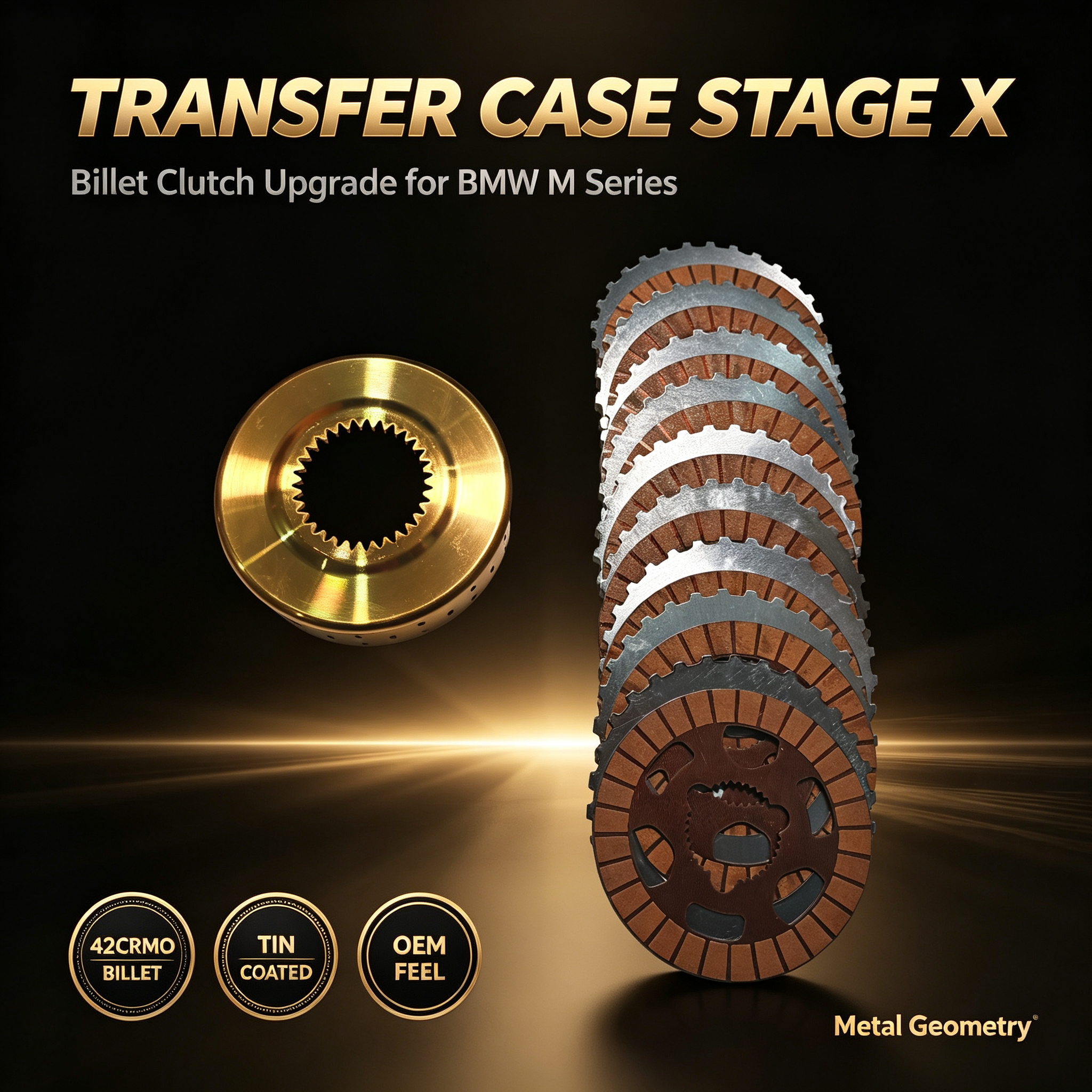 1784031777189 Transfer Case Stage x Upgrade billet clutch kit for BMW M Series - Image 1