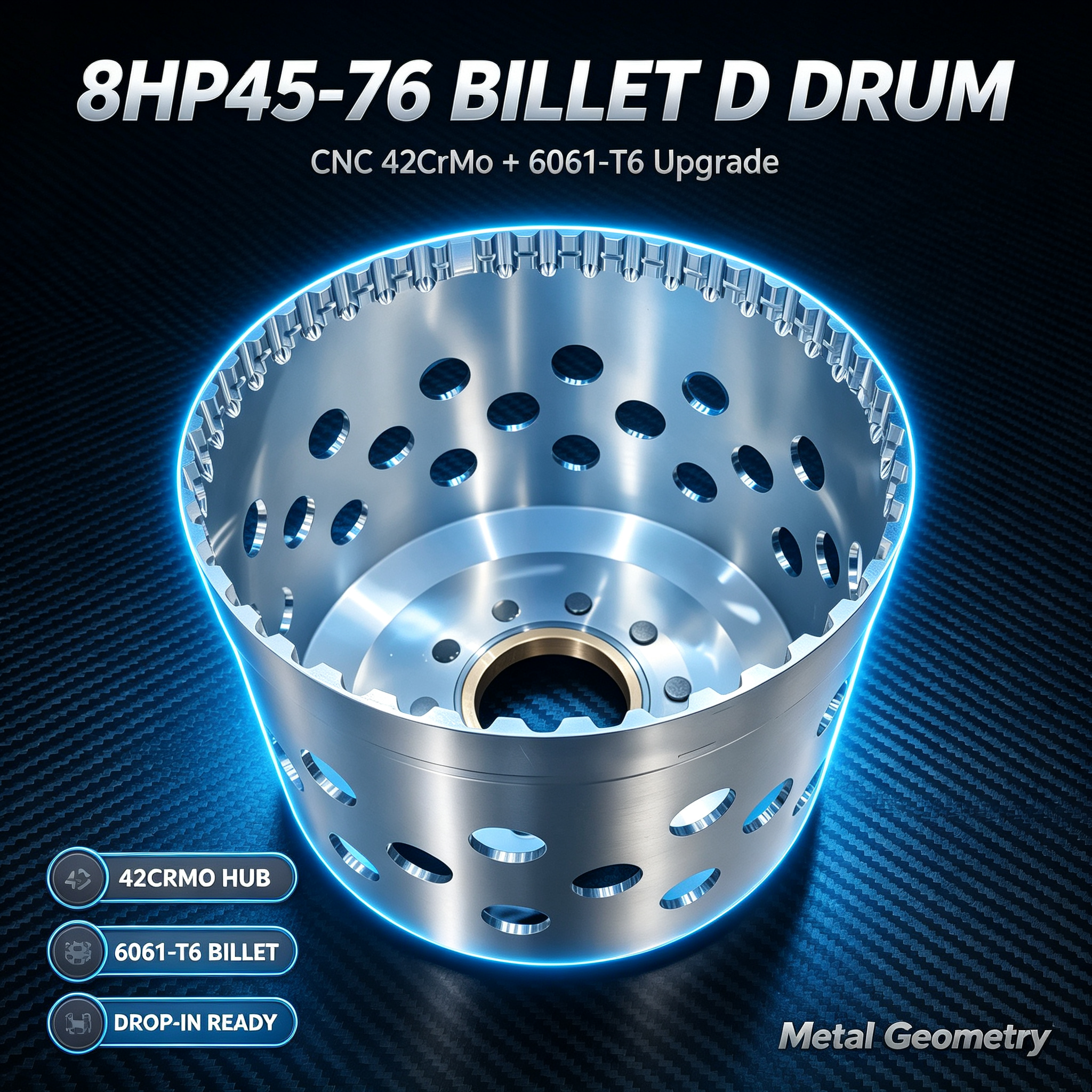 1784032477422 8HP45/50/55/65/70/75/76 Billet CNC D Drum - Image 1